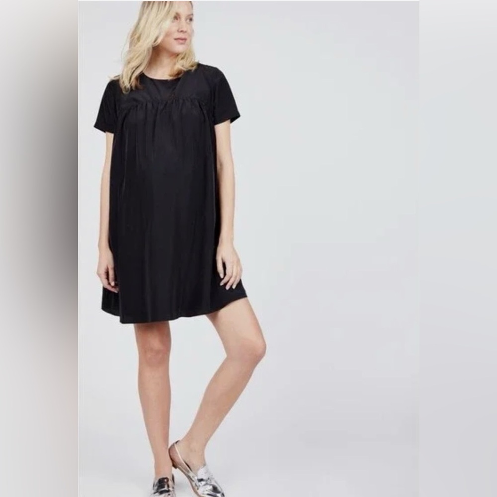 Amanda Uprichard for Le Tote Black Maternity Dress